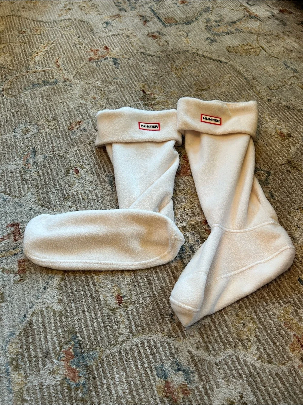 Hunter White Fleece Boot Liners